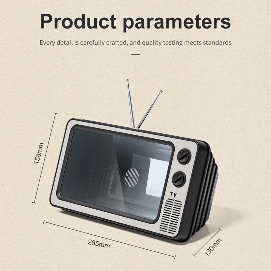 Phone Screen Magnifier Enlarged Expand Stand Phone Holder HD Video Amplifier Eyes Protection Retro TV Box
