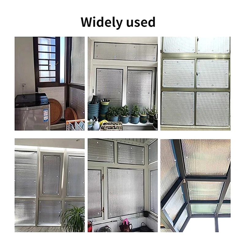 Window Sun Shade Film Aluminum Foil Insulation Film Home Anti-UV Sunshade Protector Pad Car Sun Shade Visor Waterproof Curtains