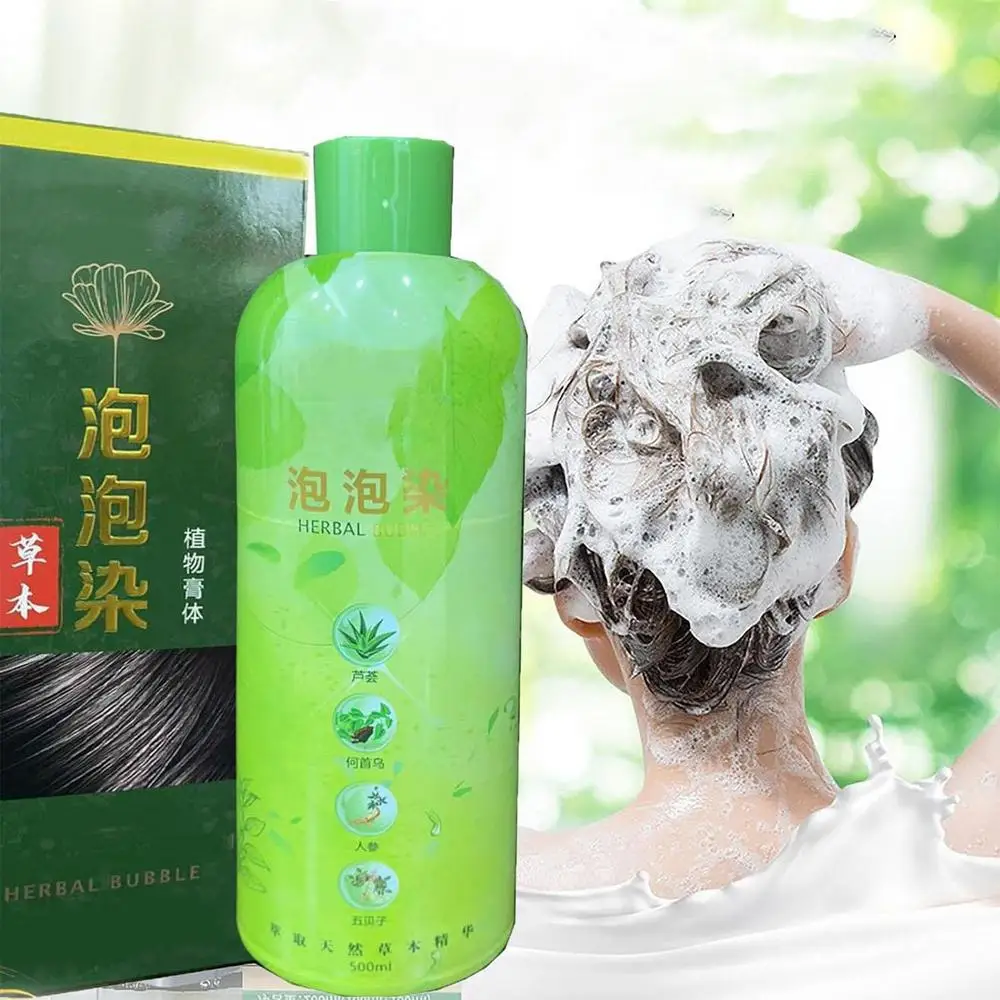 Description Picture 3 of itemHair Coloring Shampoo 3 In 1 Bubble Hair Color Shampoo Instant Natural Hair Coloring Conditioner For Gray Hair