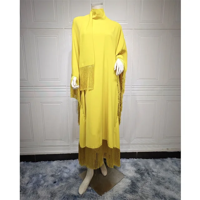 Mode gland Abayas femmes manches chauve-souris Maxi robe caftan dubaï robe de soirée Islam Jalabiya Eid Caftan marocain Kebaya Djellaba