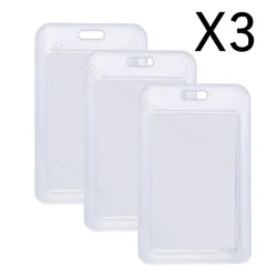 Waterproof Transparent Card Holder for ID, Credit, and Business Cards (X 3)
