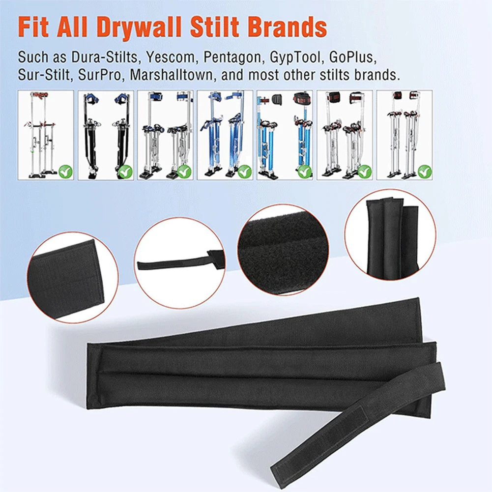 2pcs Drywall Stilt Straps Extra Comfort Thick Padded Stilt Strap Package Includes Totally Comfortable Start Home Decoration