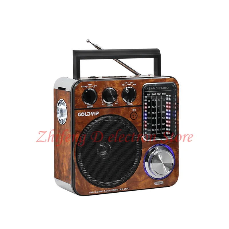 

Retro Portable Senior Semiconductor Advanced Vintage Senior Radio MP3 Music Player, Full Band Multimedia Radio