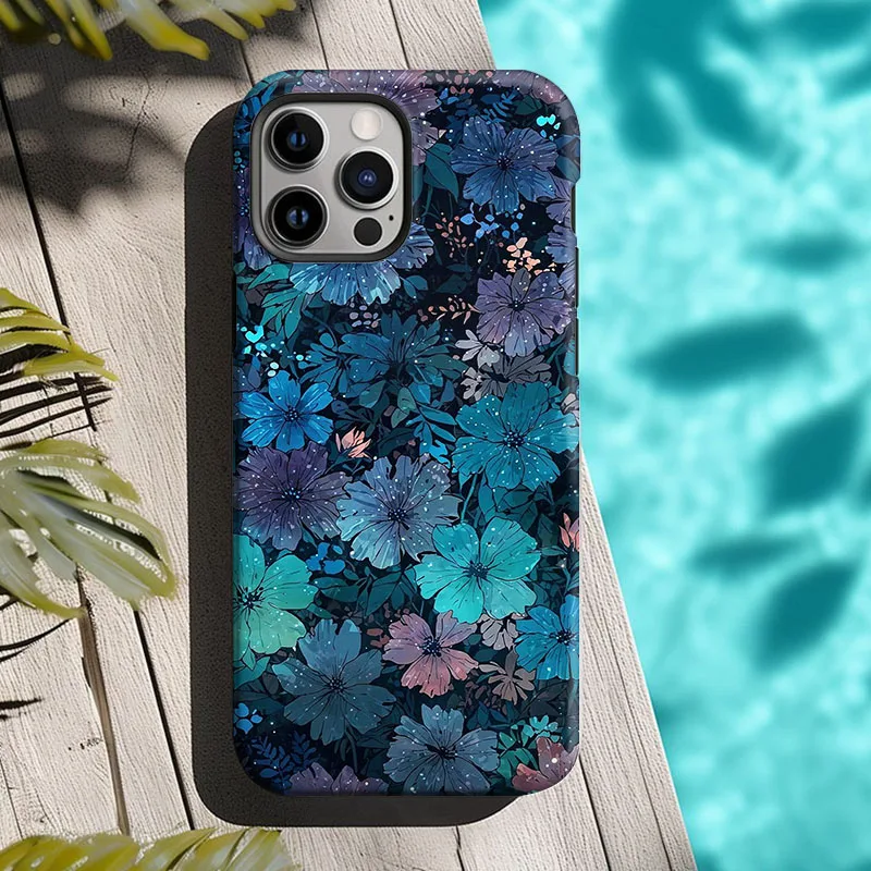 Retro Floral 2-in-1 Protective Phone Case