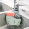 Home Storage Drain Basket Kitchen Sink Holder Adjustable Soap Sponge Hanging Drain Basket Bag Kitchen Accessories 1
