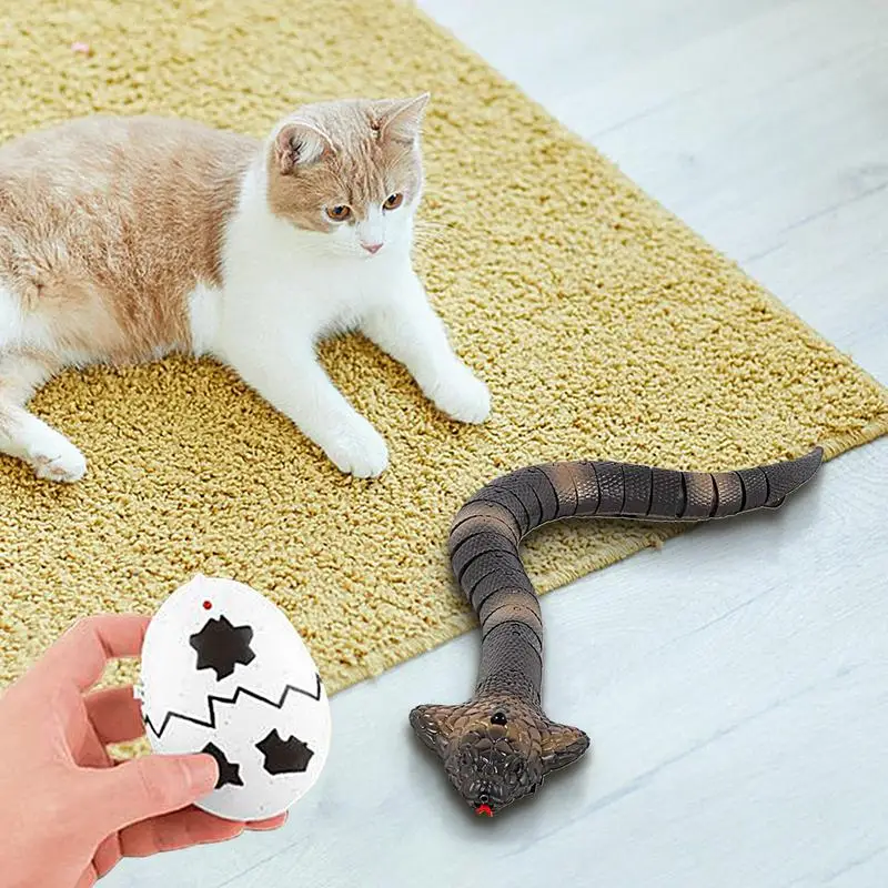 

Умная игрушка-змея для кошек, электрическая игрушка-змея для кошек, двойная функция, интеллектуальный датчик, поддельная змея, радиоуправляемая игрушка, реалистичная модель кобры