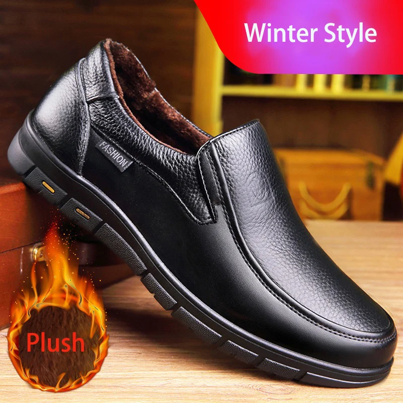 Genuine Leather Casual Shoes For Men Flat Platform Walking Shoes Outdoor Footwear Loafers Breathable Sneakers Handmade Shoes 2