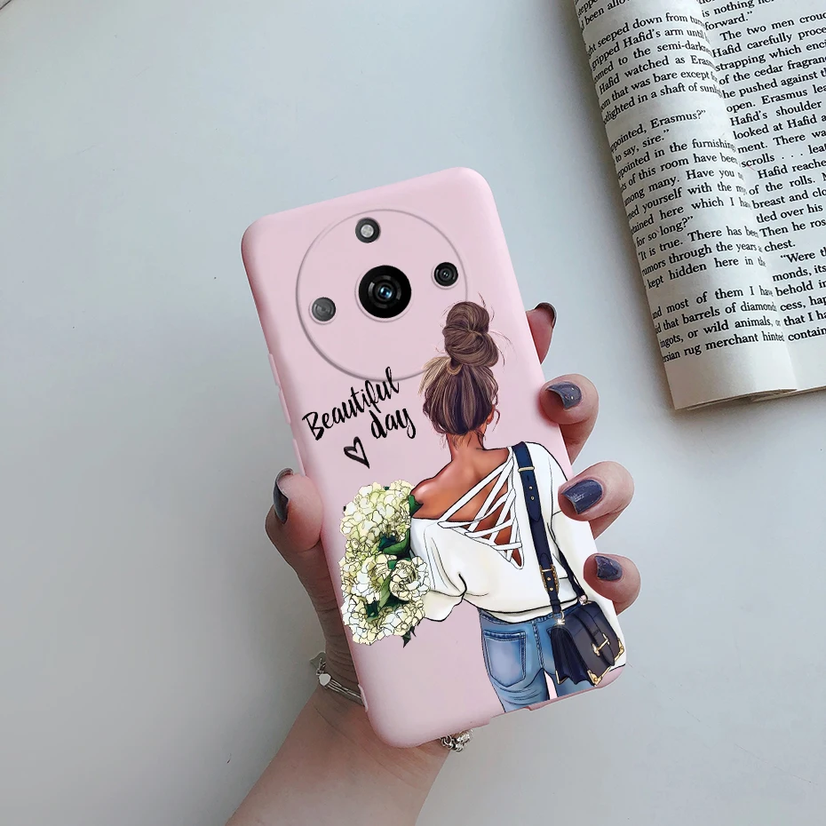 Stylish Pretty Girl Soft TPU Phone Case - Realme 11 Pro+ Collection