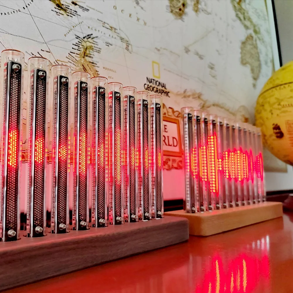 Upgraded Version L12-Bit RGB Pickup Level Light LED Display Sound Level Meter Music Indicator Desktop Light