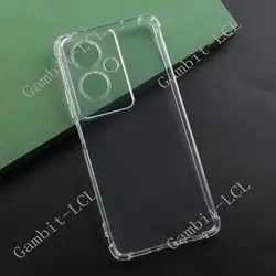 Premium Soft Silicone TPU Shockproof Anti-Falling Phone Case for OPPO A1s 5G (Clear)
