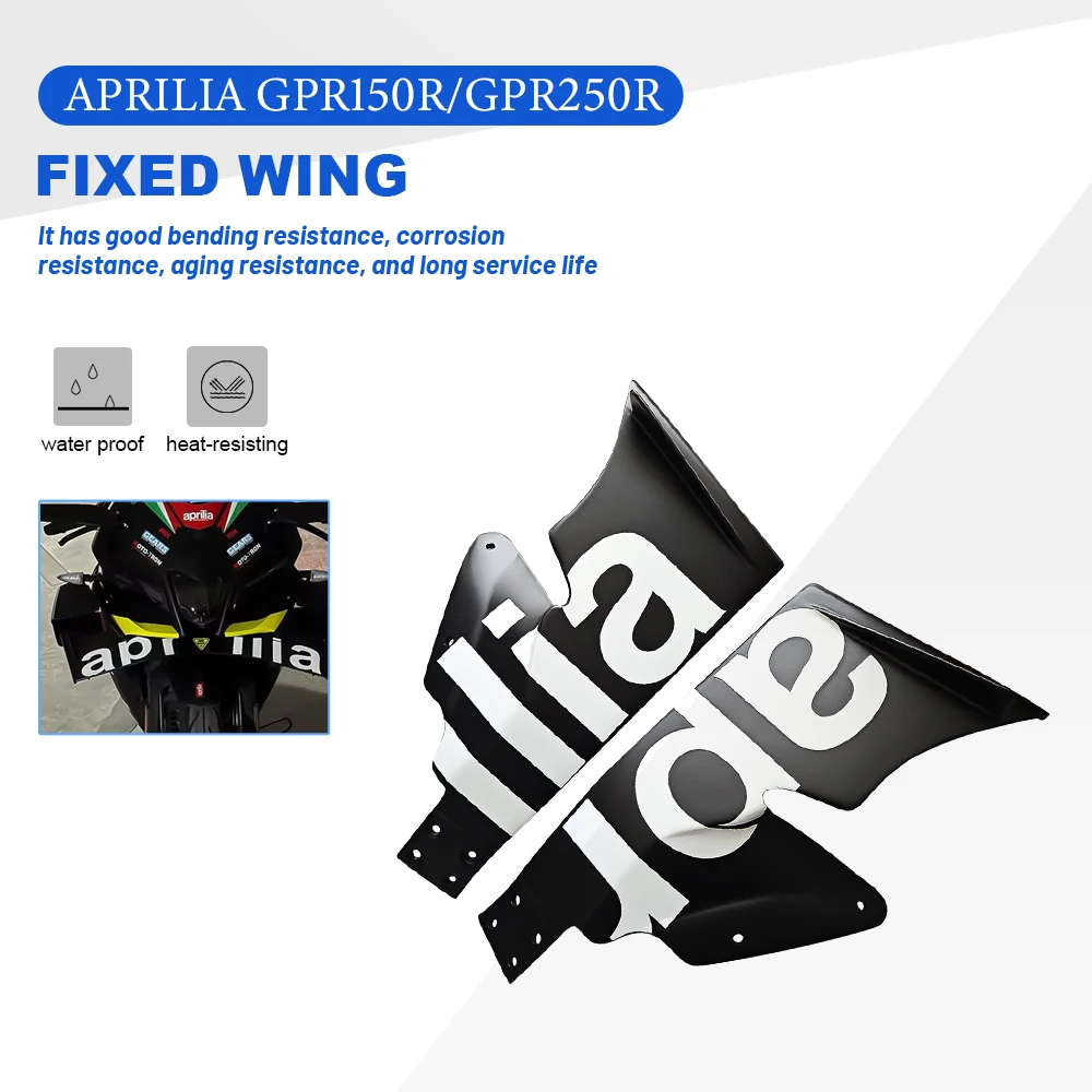 

For Aprilia GPR150R GPR250R 5 colors Motorcycle Accessories Winglet Aerodynamic Wing Kit Spoiler Fairing Wind fixing wings