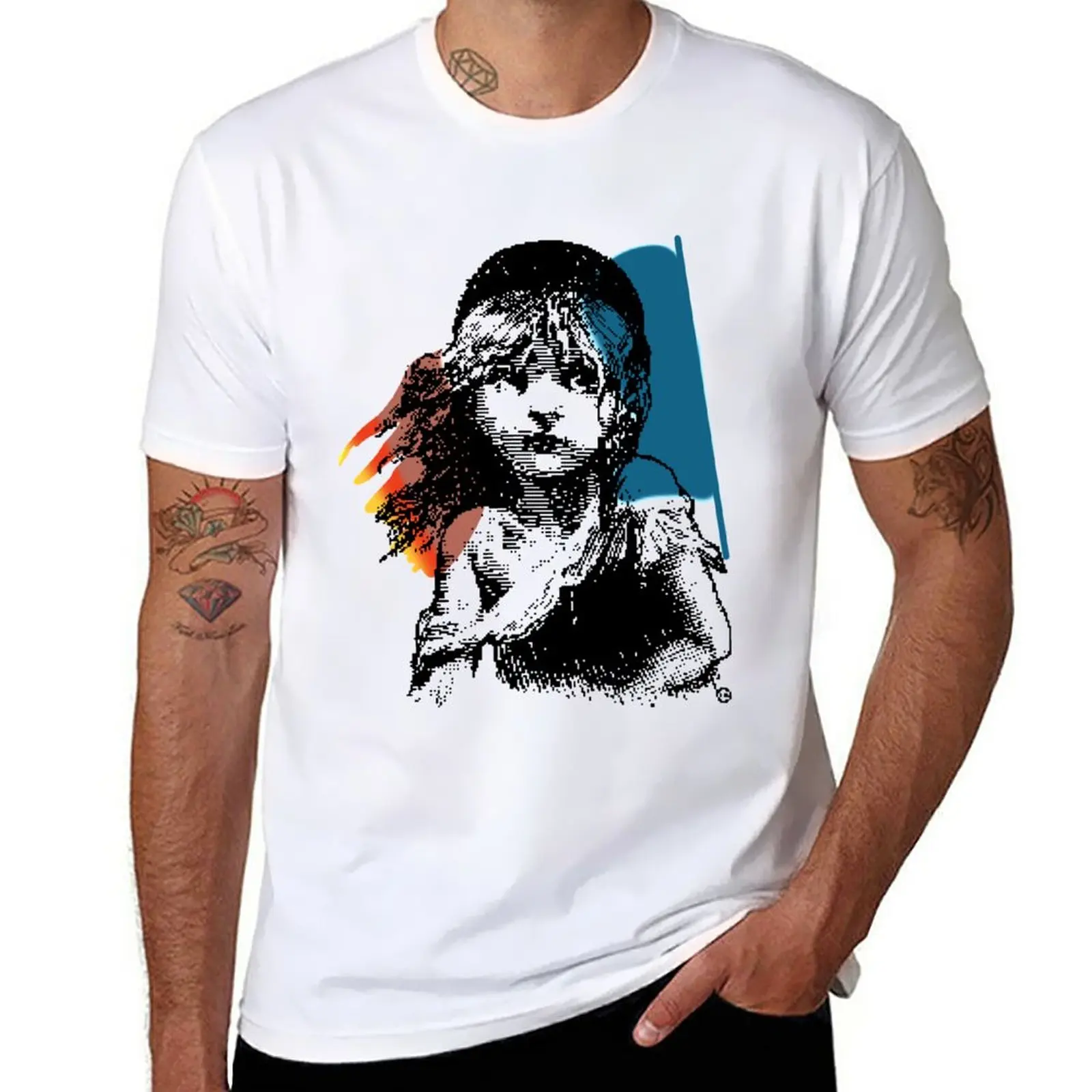 1986 Les Miserables London Broadway T-Shirt Broadway Vestiti Estivi Oversize Ragazzi T-Shirt Nere Con Stampa Animalier Per Uomo