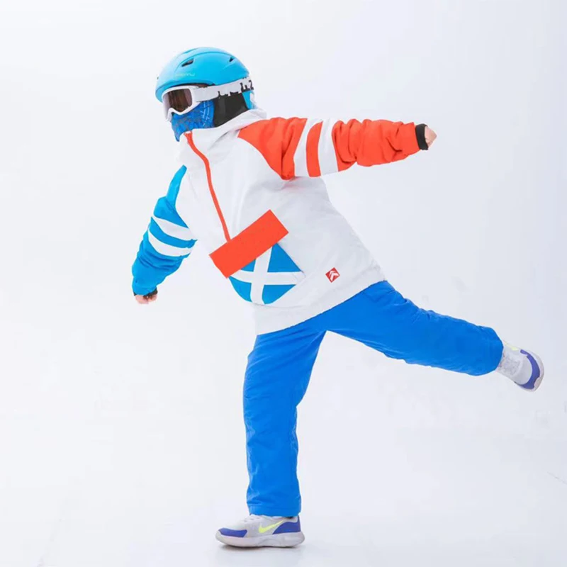 

2024 New Winter Children Ski Suit Boy Girl Snowboard Hoodie Windproof Waterproof Thermal Outdoor Sport Skiing Kids Snow Clothing