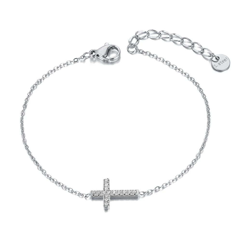 Stainless Steel Cross Faith Bracelet