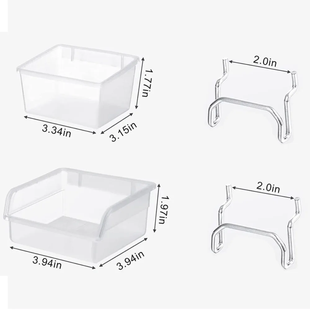 PP Pegboard Bins Tools Storage Pegboard Hooks Holder