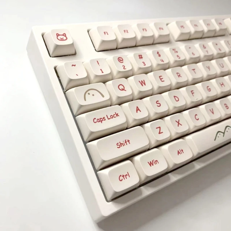 

131 Keys XDA PBT Keycaps Dye Sublimation Graffiti Cartoon Keycap For Mx Switch