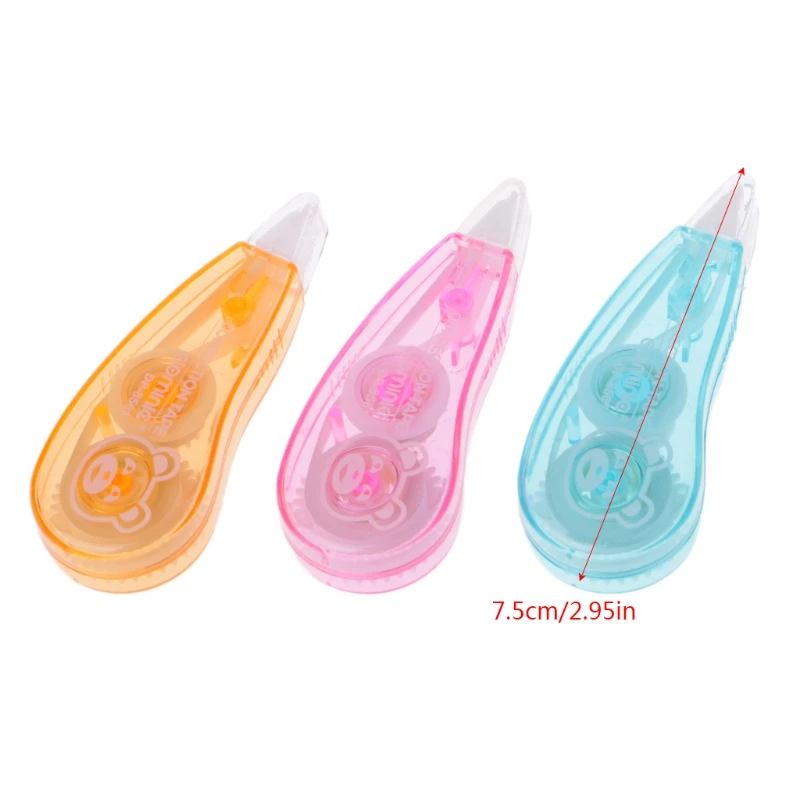 White Correction Tapes Tear Resistant Clear Easy Office Supply Stationery
