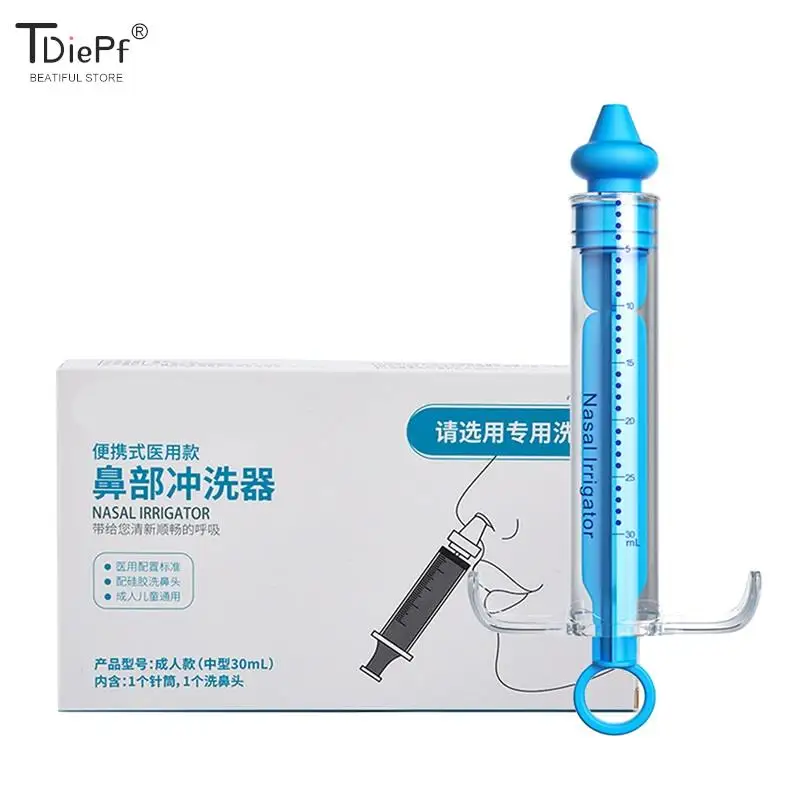 1pcs Nose Cleaner Rhinitis Nasal Washer Needle Tube Baby Nasal Aspirator Cleaner Syringe Baby Nose Washing for Children Baby