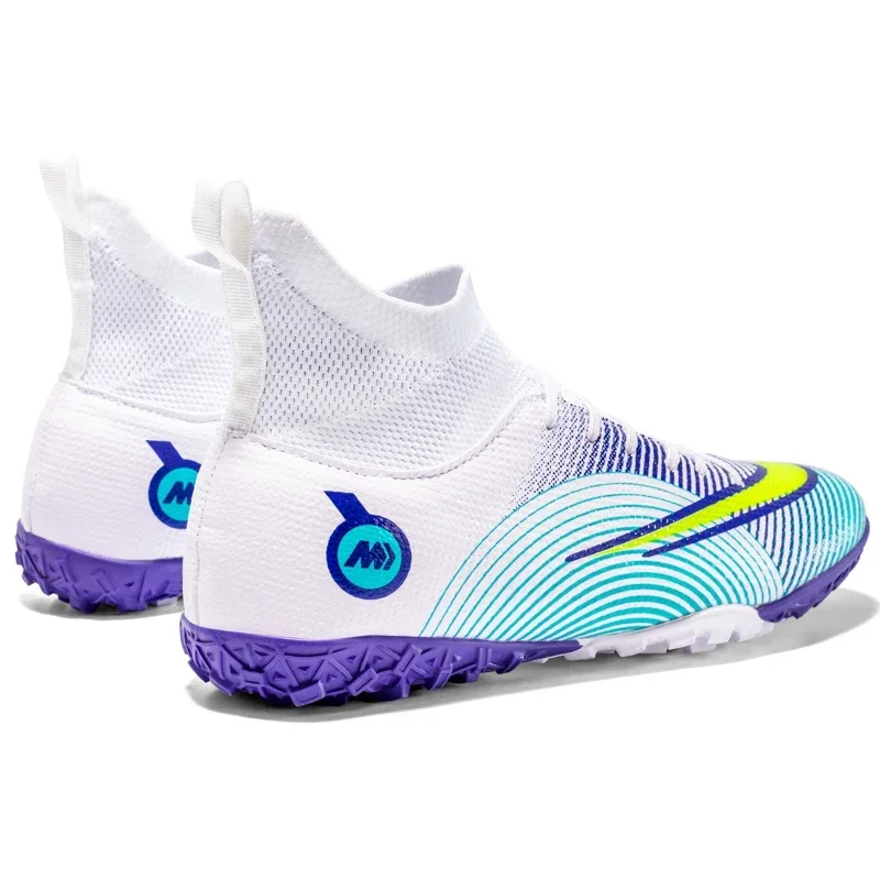 Mens Professional Soccer Shoes Anti-Slip Grass Training High-Top Soccer Cleats Football Boots Ultralight FG/TF Non-Slip football shoes