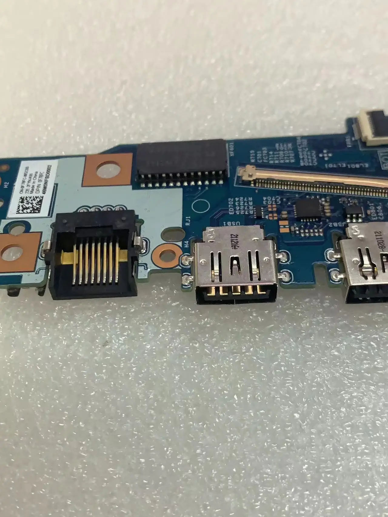 Placa de Circuito io do Lado Direito com Slot sd Usado-novo para Dell Latitude 3420 Audio Usb Rj45 0f78fc 0ftkj8 - Imagem 2
