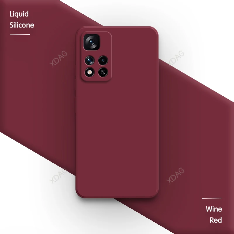 Sleek Liquid Silicone Phone Case - Soft, Protective Cover for Xiaomi Redmi Note Series