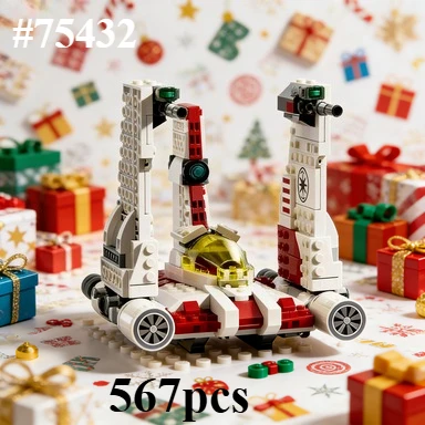 Ensembles de blocs de construction V-19 Fighter compatibles avec les particules Leqoed 75432