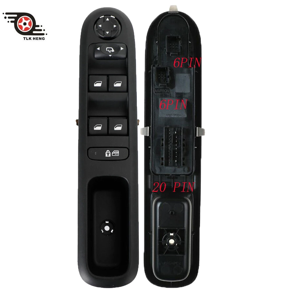 Interruttore Alzacristallo Elettrico Per Peugeot 3008 5008.2009-2016