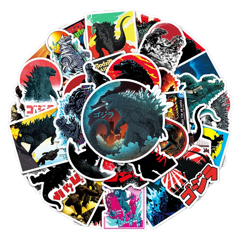 50 Monster Godzilla Anime Cartoon Graffiti Stickers Decorative Laptop  Motorcycle Skateboard Car Water Cup Waterproof Sticker