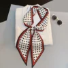 Vintage Horse Print Long Hair Band Ribbon For Women Silk Hair Accessories 2021 Trend Girl Bow Scarf Headband Hair Tie 1