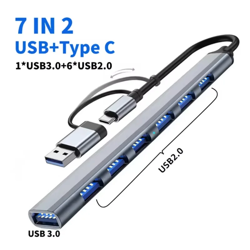 Enhanced USB-C Hub with HDMI, Ethernet, and USB 3.0 Ports