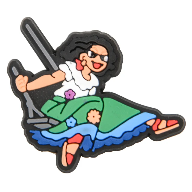 Hot Sale Movie Characters Croc Shoe Charms Women Men Clog Shoes Decorations Gesture Finger-guessing Game Bracelet Accessories p6241