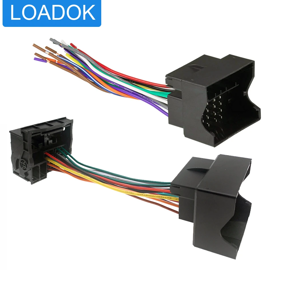 Universal Car Radio Adapter Wire Harness Connector Wiring Cable Adapter