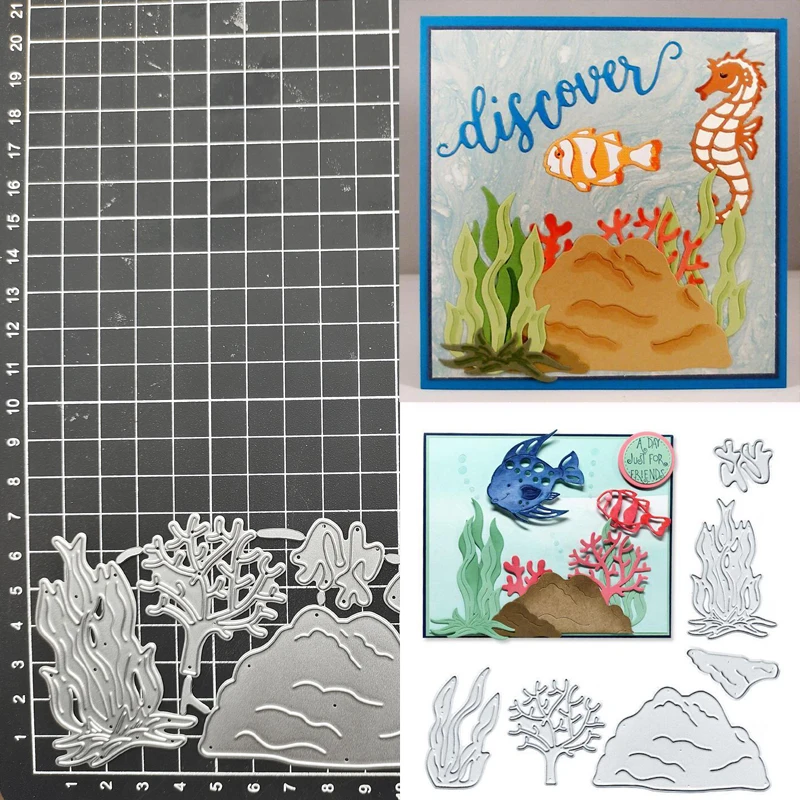 

Seaweed Embossing Craft Metal Cutting Dies Stencil Scrapbooking DIY Album Stamp Paper Card Embossing Decor New Dies