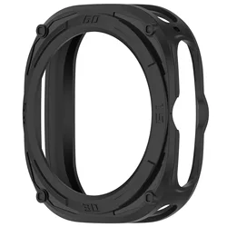 Soft Silicone Protective Case for 47mm Smartwatch - TPU Cover Shell Accessory (Black)