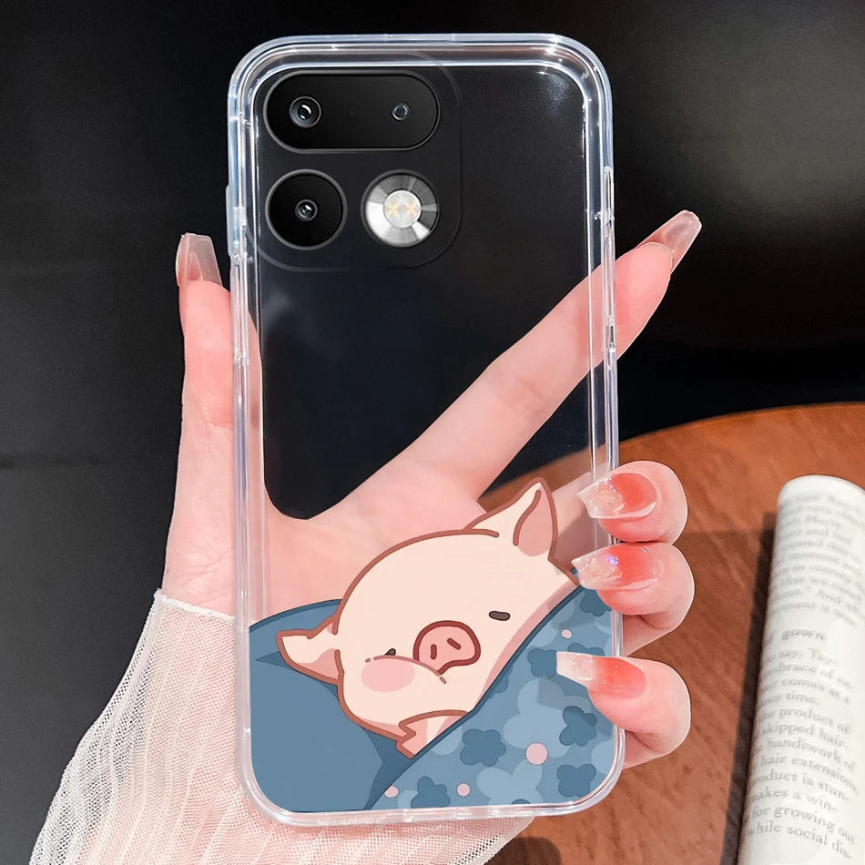 Stylish Soft Slim TPU Clear Silicone Phone Case - Lightweight Protective Cover