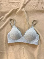 Sexy Gathered Women's Bra Sl Thiened Pu up Underwear Full Cup V-Ne Fixed Strap Anti-Sagging Home Comfortable