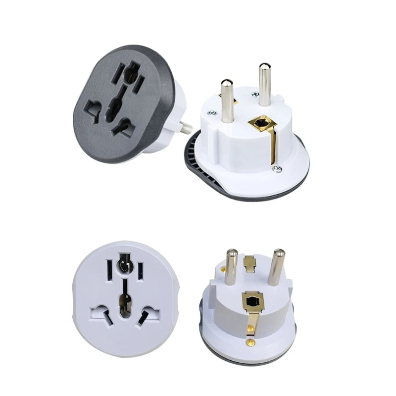 

16A Europe/German Travel Plug Adapter Europe Plug to US Plug Converter Adapter 87HB