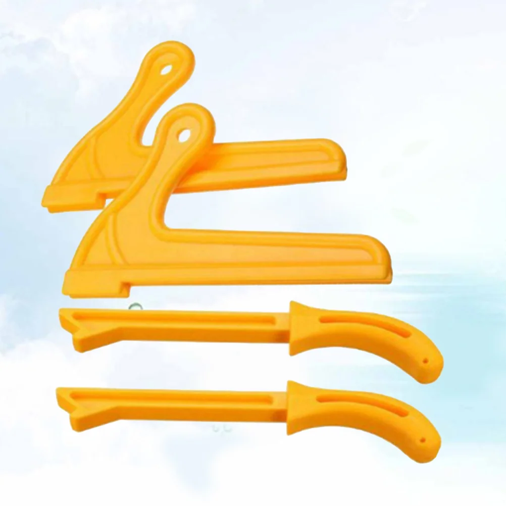 

4 Pcs Push Stick Hand Carpentry Tools D Safety Hand Protection Sawdust Wood Push Stick Set Woodworking Tools (Yellow)