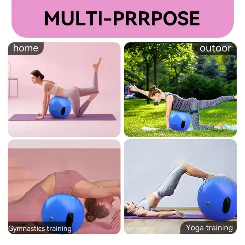 Gymnastics Tumbling Barrel Inflatable Tumbling Air Barrel Roller Inflatable Tumbler Roller Back-Bend Trainer with Air Pump for