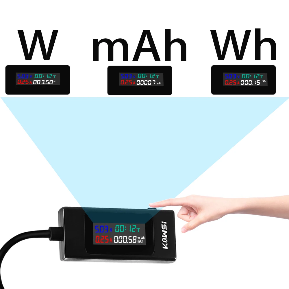 Double Type-C Tester DC Digital Voltmeter Amperimetor Voltage Current Meter Ammeter Detector Power Bank Charger Indicator digital multimeter,digital voltmeter,voltage tester,digital current meter,multimeter tester