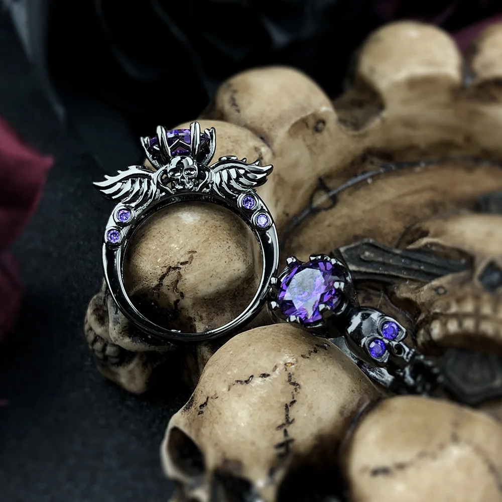 Skull Rings Women Vintage Skeleton Ring Accessories Rings