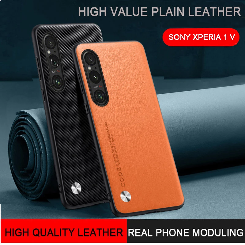 Per Sony Xperia 1 V Custodia In Pelle Tinta Unita Tpu Cover In Puro Colore Custodia Antiurto Per Telefono Sony Xperia 10 V/Xperia 5 V/Xperia 1 5 10 Iv