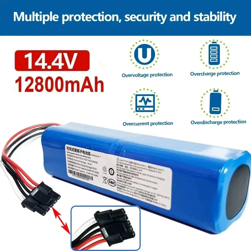 

100% Original Replacement D099-4S2P Battery For Xiaomi Mi Robot Vacuum-Mop 2 Pro Vacuum-Mop 2 MJSTS1 C101 MJSTP 12800mAh