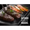 Electric Smokeless Indoor Grill with Non-Stick Coating & Temperature Control, Black 3