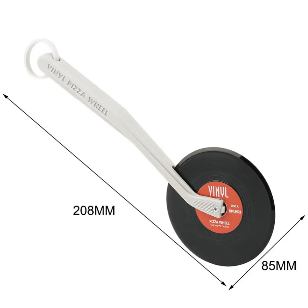 Silicone Pizza Cutter Record Player Pizza Wheel Cutter Vinyl Record Knife Round Cake Roller Wheel Kitchen Tools Accessorie