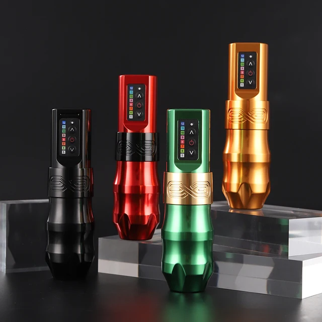 XNET EXO Colorful Wireless Tattoo Machine Kit - Image 5