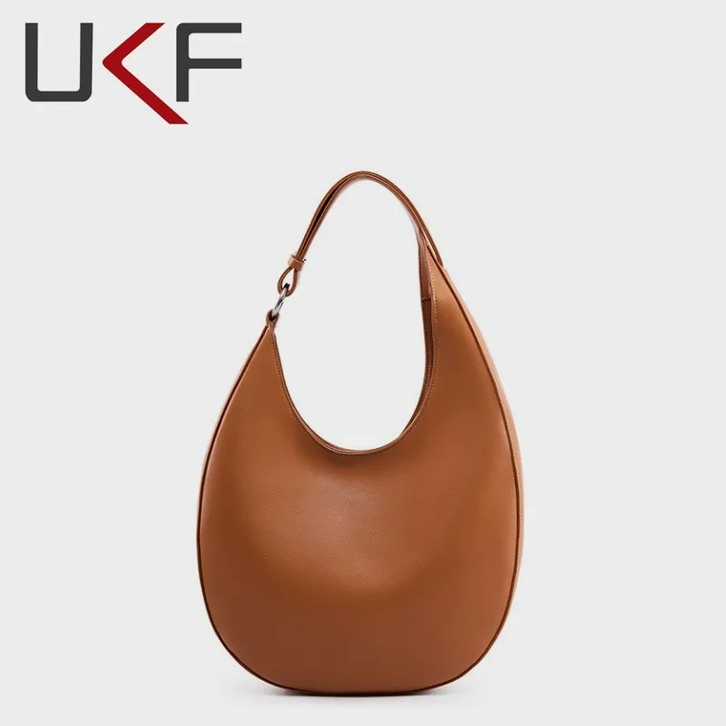 

UKF New Designer Single Shoulder Crossbody Underarm Women's Large Capacity Circular Bag Portable Leisure Bags For Women Bolas