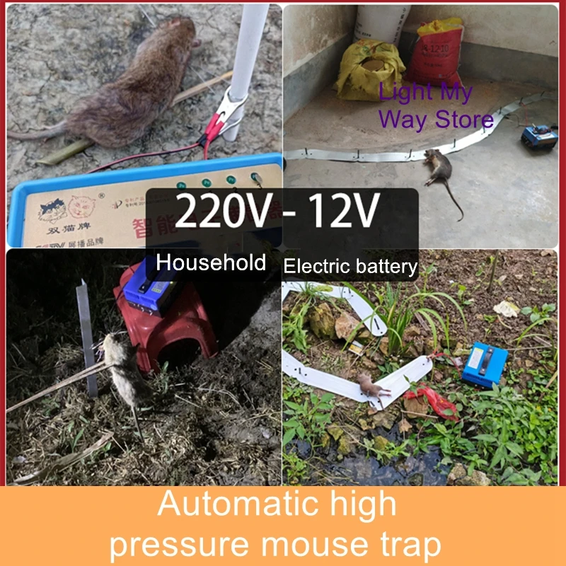 Armadilha eletrônica de alta potência dos deuses da armadilha de alta pressão da casa da máquina super elétrica automática do rato