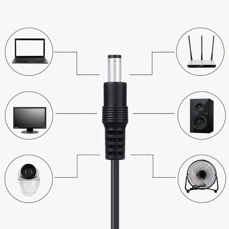 H37E ʼ  ̺ DC5.5x2.1mm - ڵ  ƮϿ 8pcs ͷ ִ 3A  մϴ.