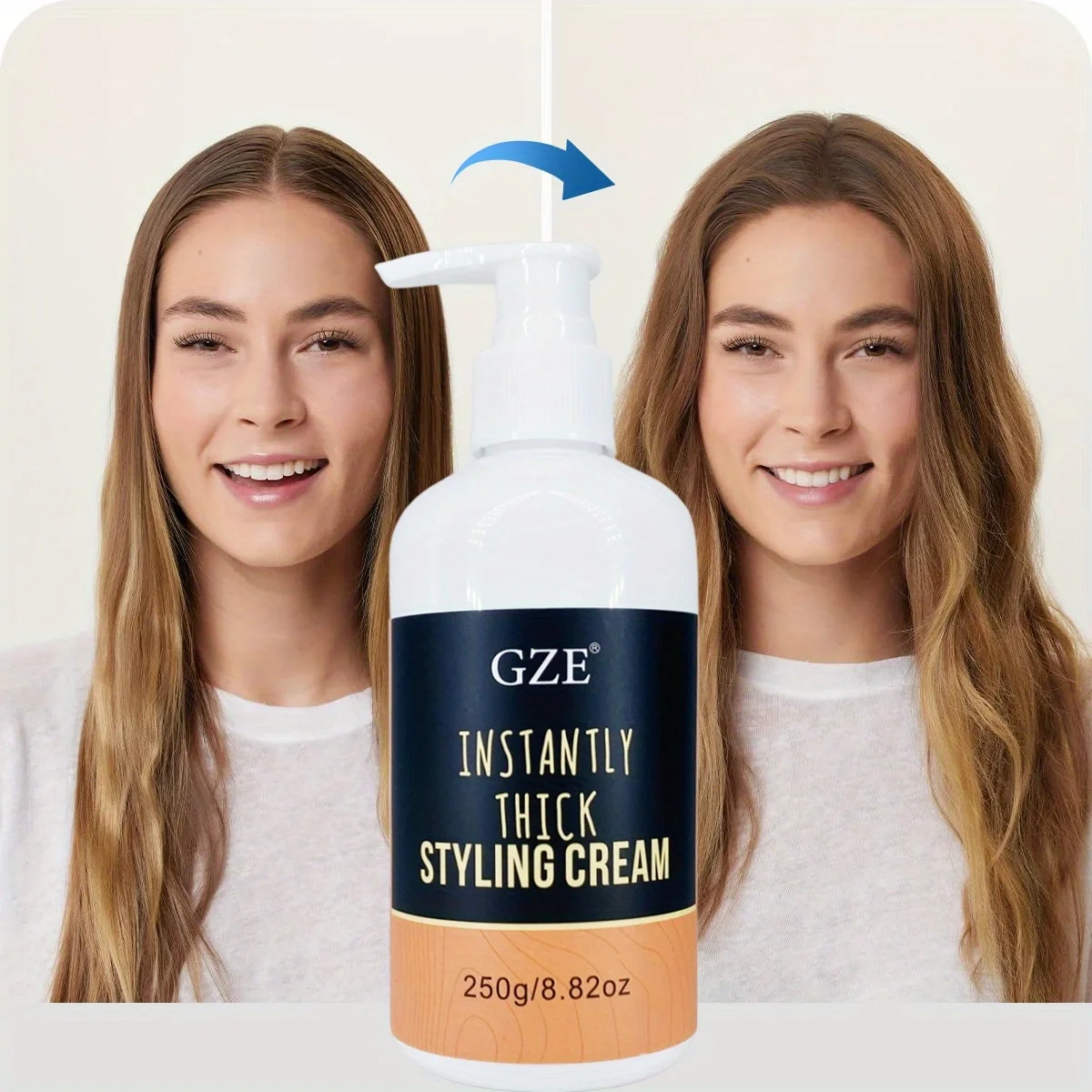 GZE Styling Cream Lightweight Formula for All Hair Types